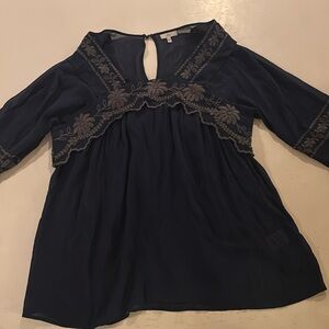Joie blouse - Never worn navy blue. Perfect for fall.